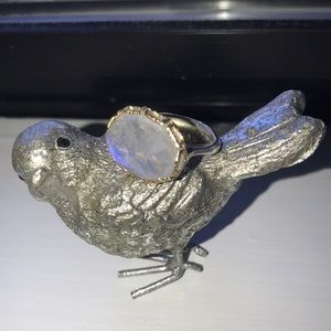 Danielle Welmond gold detailed moonstone ring